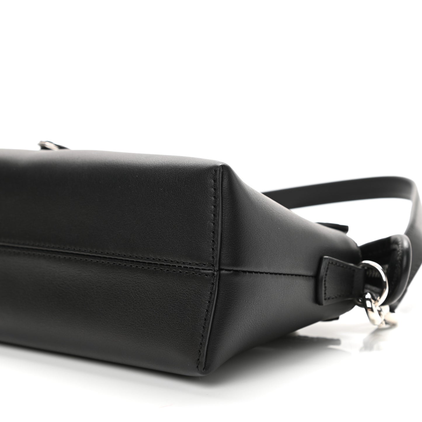 Vitello Dolce Bi-Color FF 1974 Embossed Mini By The Way Boston Bag Black Maya