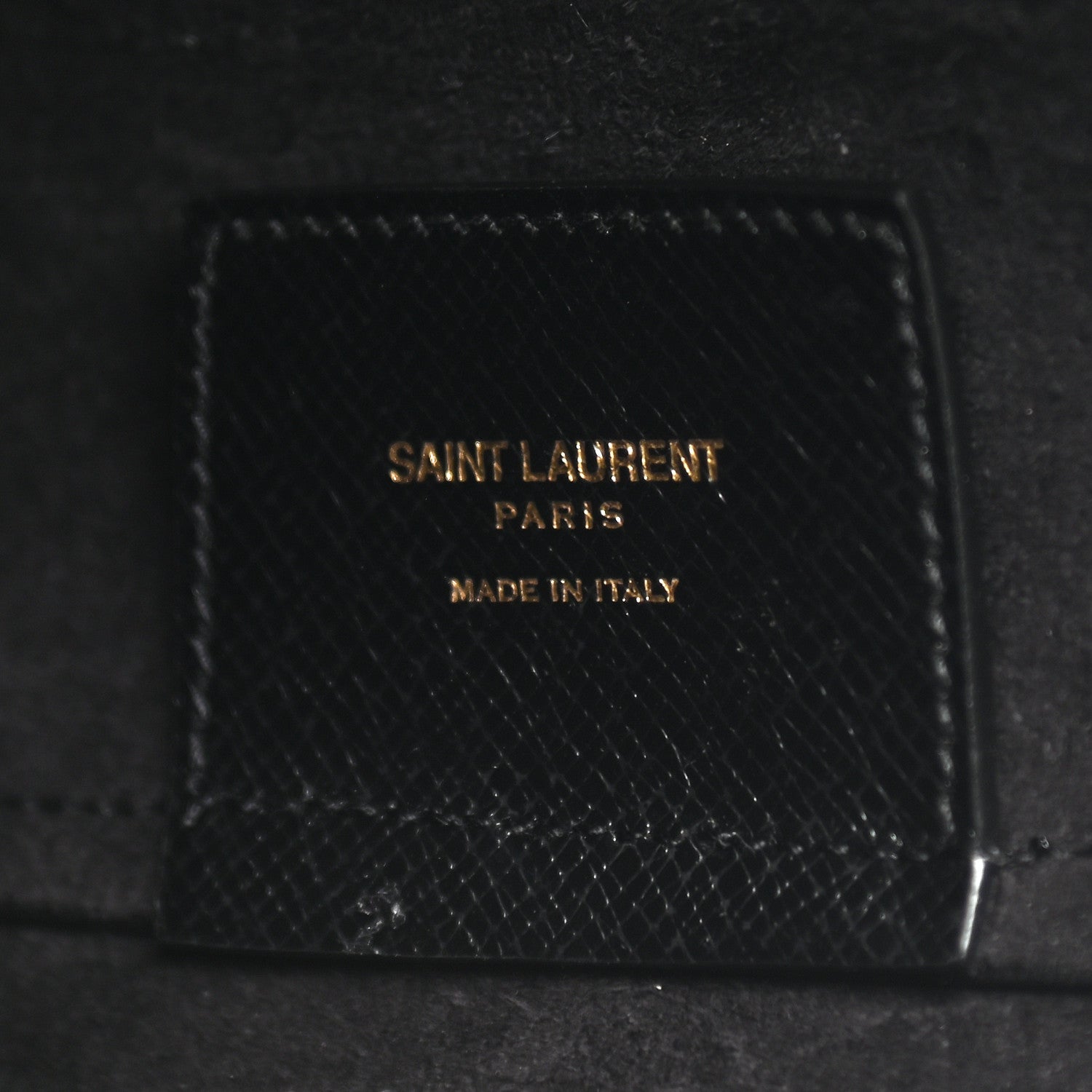 Saint Laurent Grained Calfskin E/W Large Shopping Tote Black 4 of 6