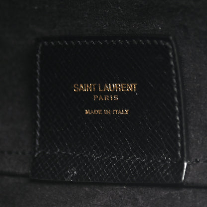 Saint Laurent Grained Calfskin E/W Large Shopping Tote Black 4 of 6