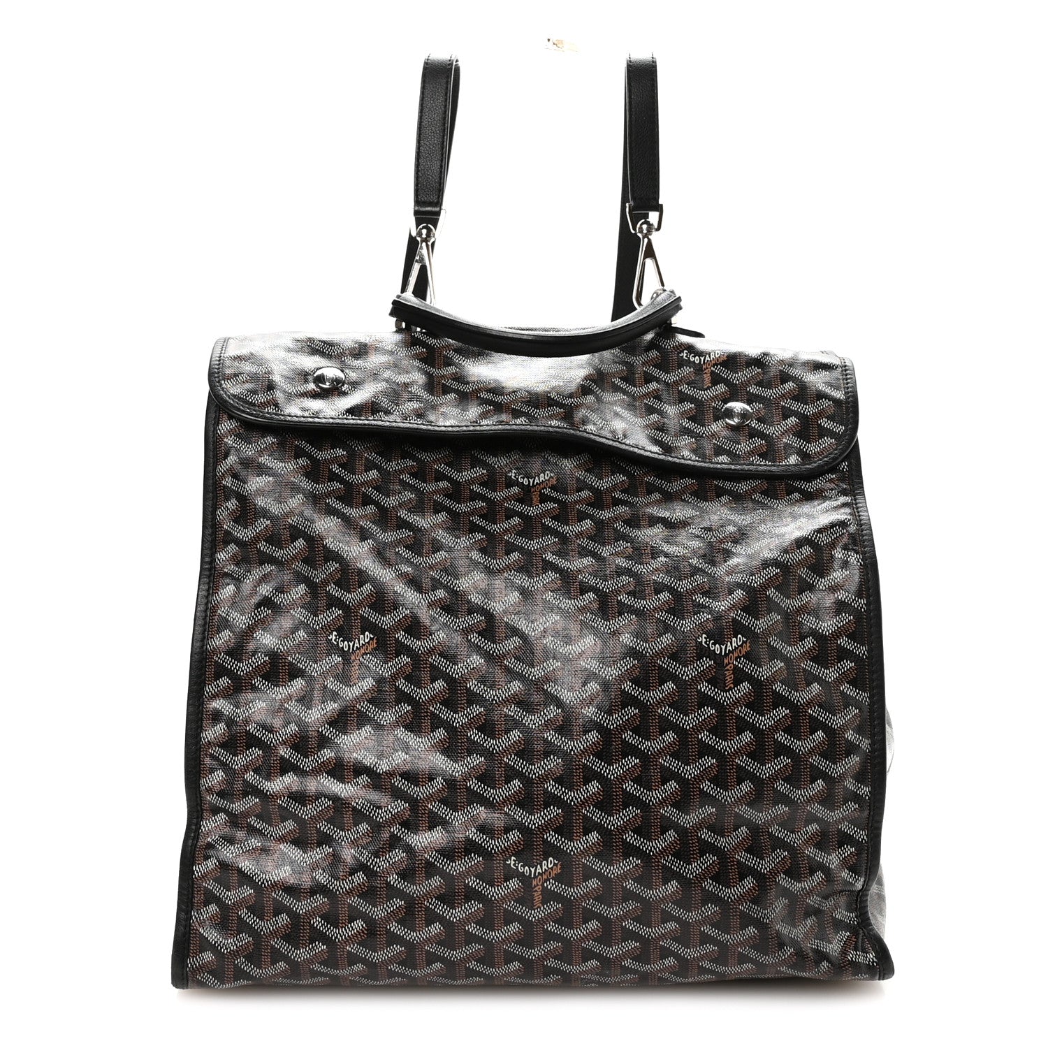 ☆ 極美品 即日発送*GOYARD ブラック Goyard Goyardine Saint Leger Soft Briefcase Backpack Black 1838016