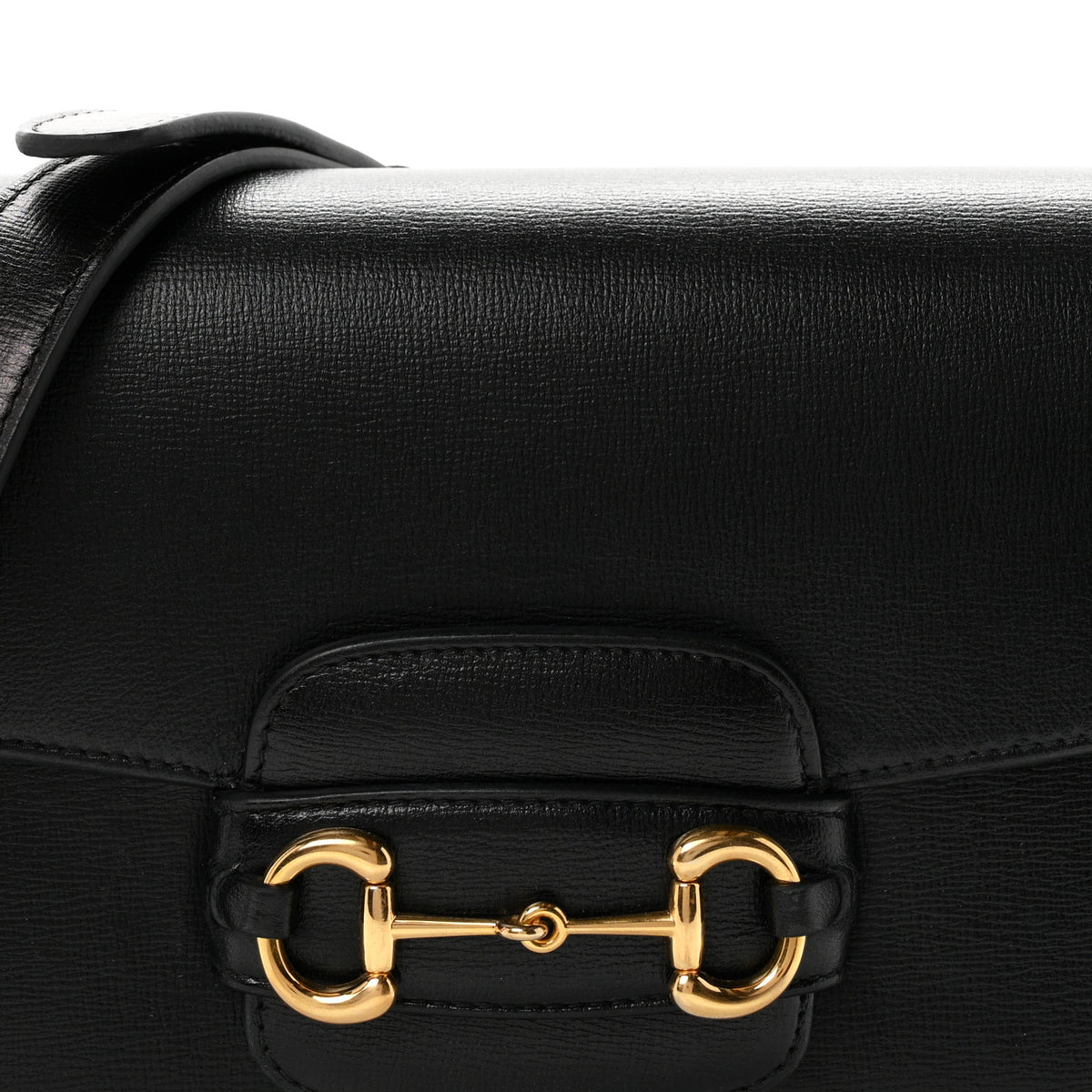 Azalea Calfskin Horsebit 1955 Shoulder Bag Black
