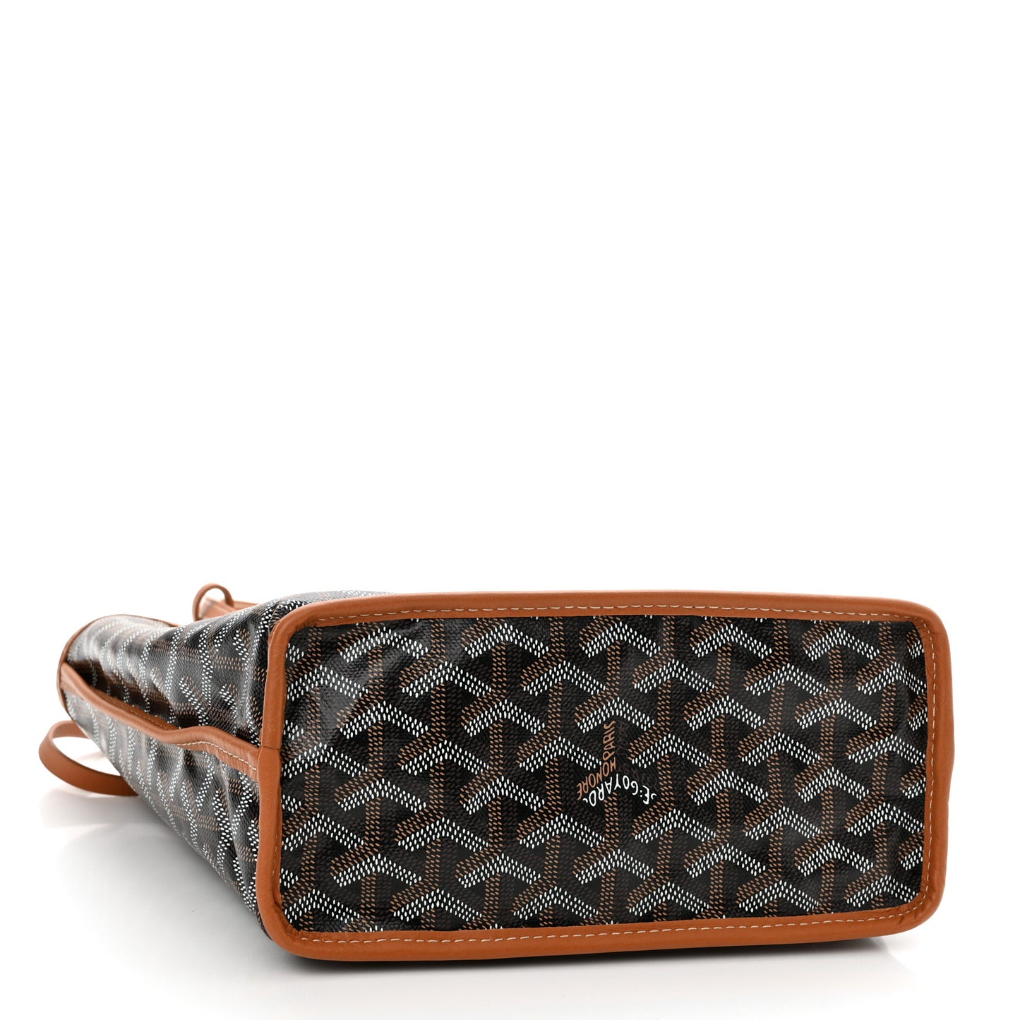 Goyardine Reversible Mini Anjou Black Gold