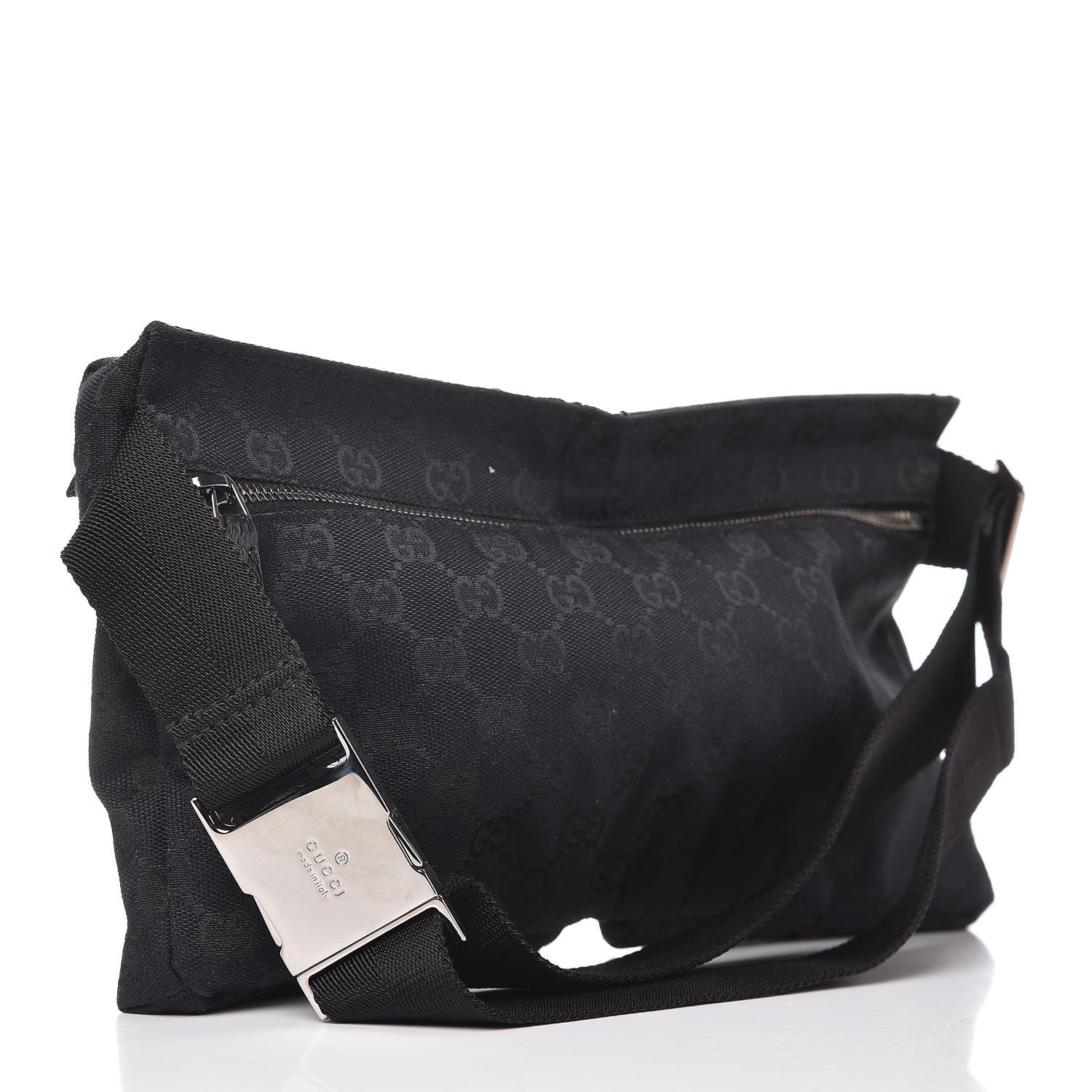 Gucci GG Monogram Double Pocket Belt Bag Black 3 of 7