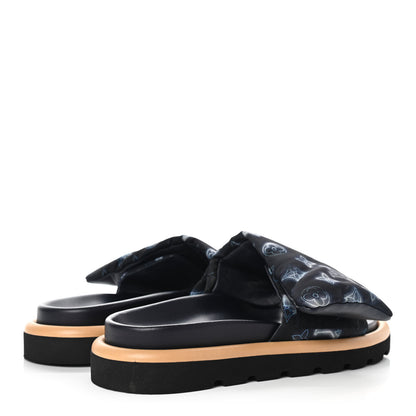 Louis Vuitton Nylon Monogram Womens Pool Pillow Comfort Mule 40 Navy Blue 4 of 12