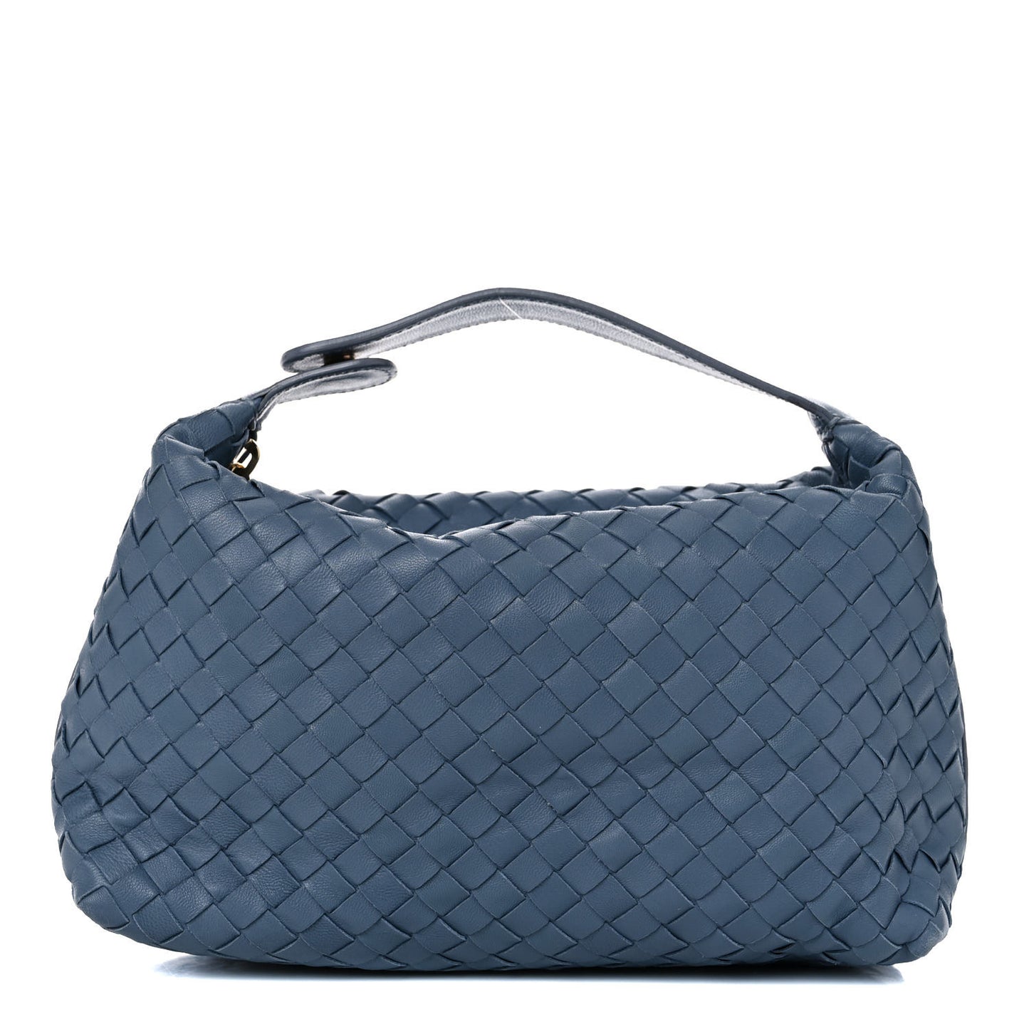 Nappa Intrecciato Large Cosmetic Case Blue