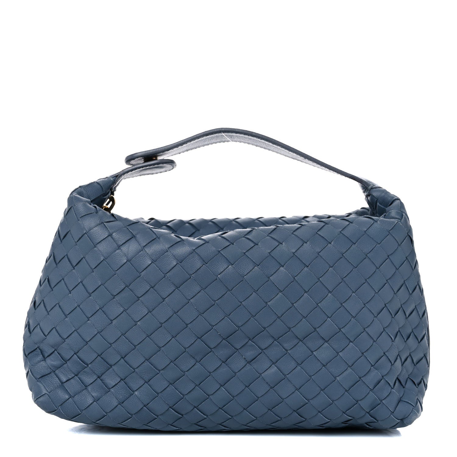 Bottega Veneta Nappa Intrecciato Large Cosmetic Case Blue 1 of 11