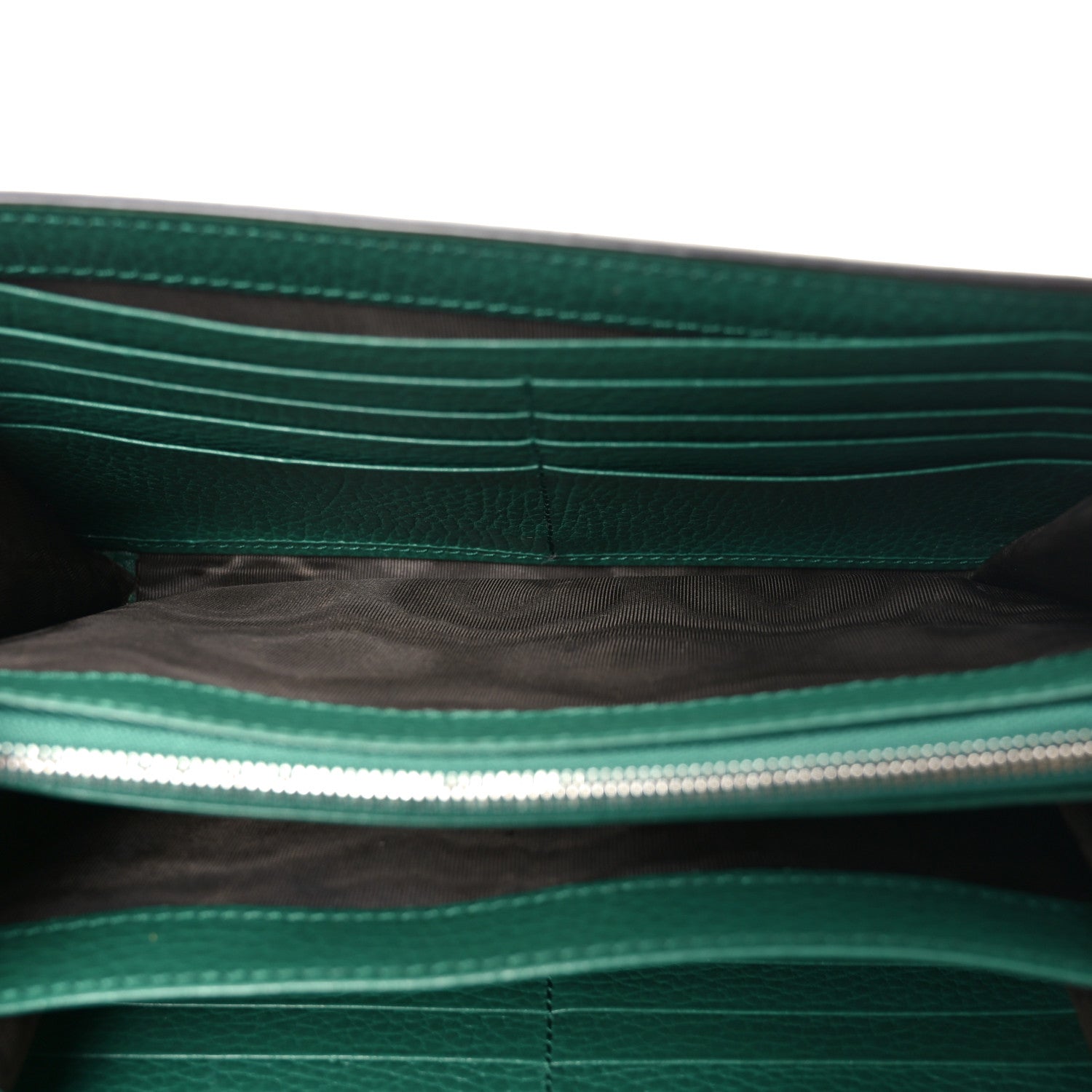 Gucci Calfskin Mini Dionysus Chain Wallet Emerald 5 of 10
