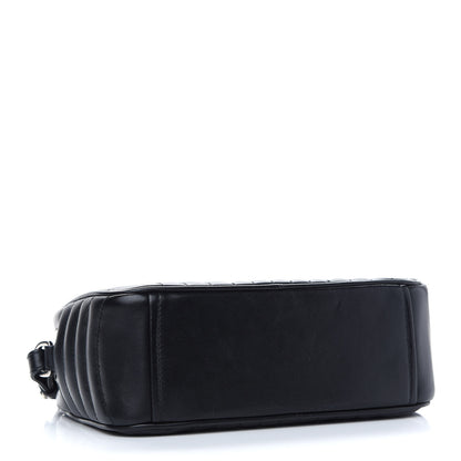 Prada Soft Calfskin Diagramme Crossbody Bag Black 4 of 10