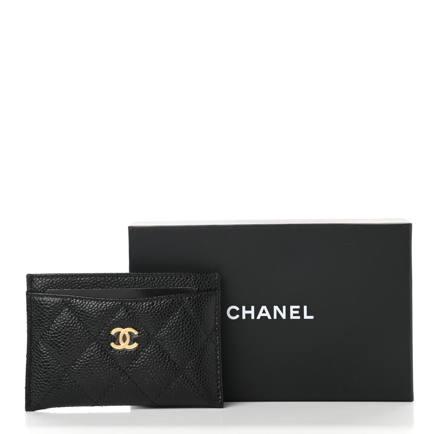Chanel Caviar Quilted Card Holder Black 9 of 9