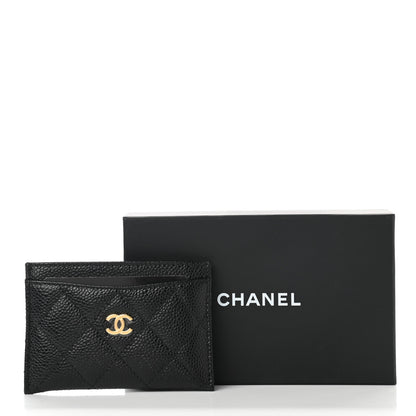 Chanel Caviar Quilted Card Holder Black 9 of 9