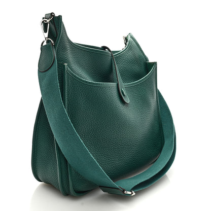 Hermes Taurillon Clemence Evelyne III PM Malachite 2 of 8