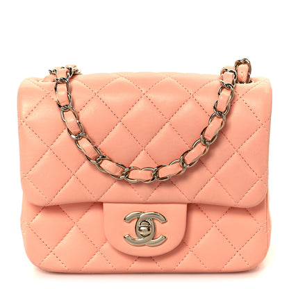 Chanel Lambskin Quilted Mini Square Flap Light Pink 1 of 11