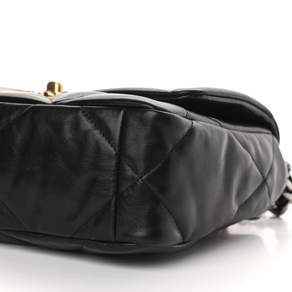Chanel Goatskin Quilted Medium Chanel 19 Flap Black 9 of 9