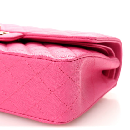Chanel Caviar Quilted Medium Double Flap Pink 10 of 10