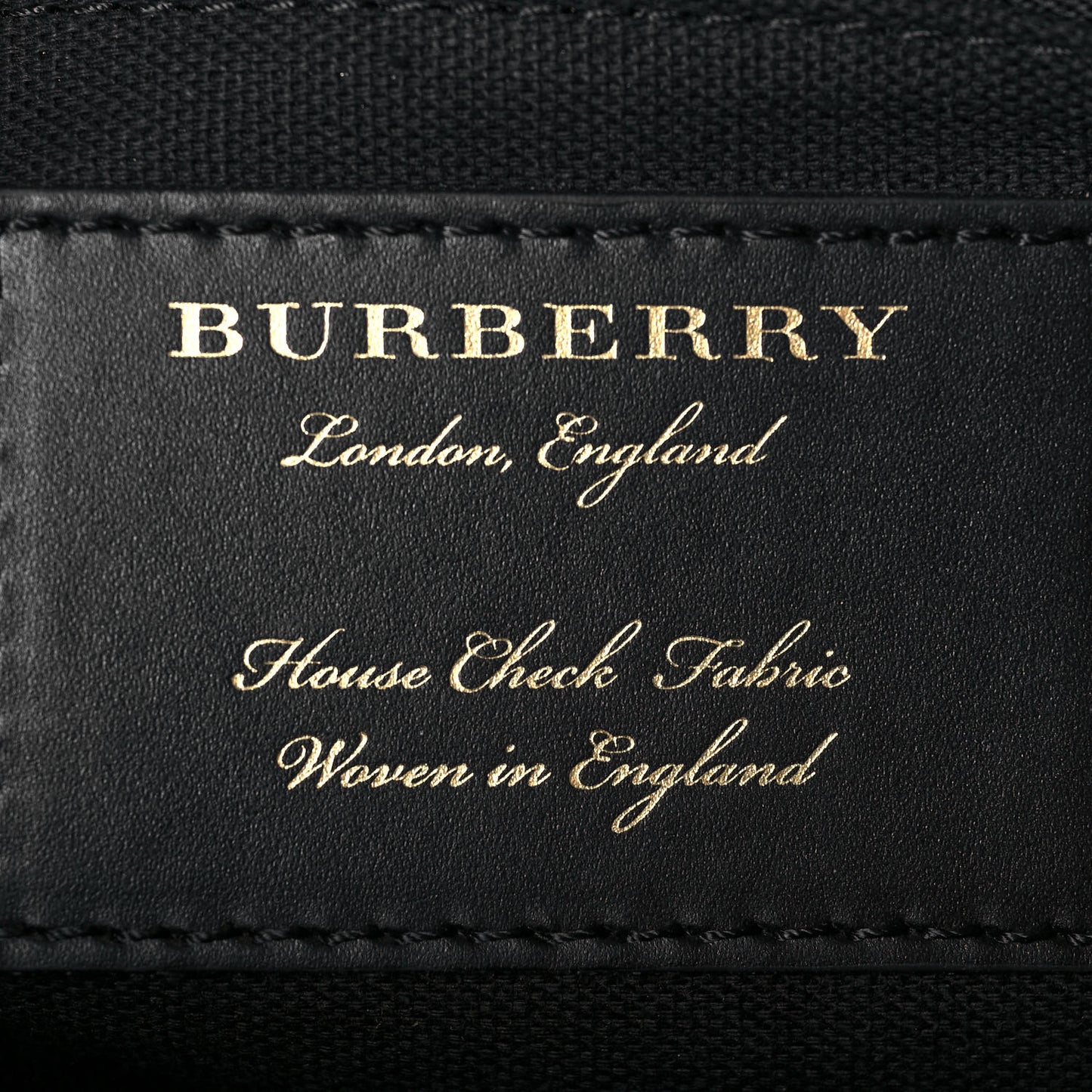 Grainy Calfskin House Check Medium Banner Tote Mahogany Red