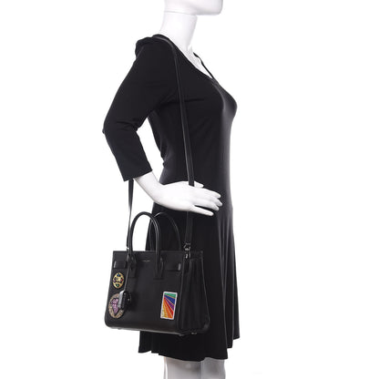 Saint Laurent Calfskin Patchwork Baby Sac De Jour Black Multi 2 of 17