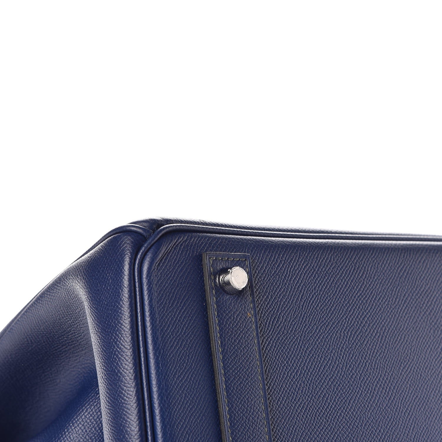 Hermes Epsom Horseshoe Birkin 40 Bleu Saphir Malachite 32 of 32