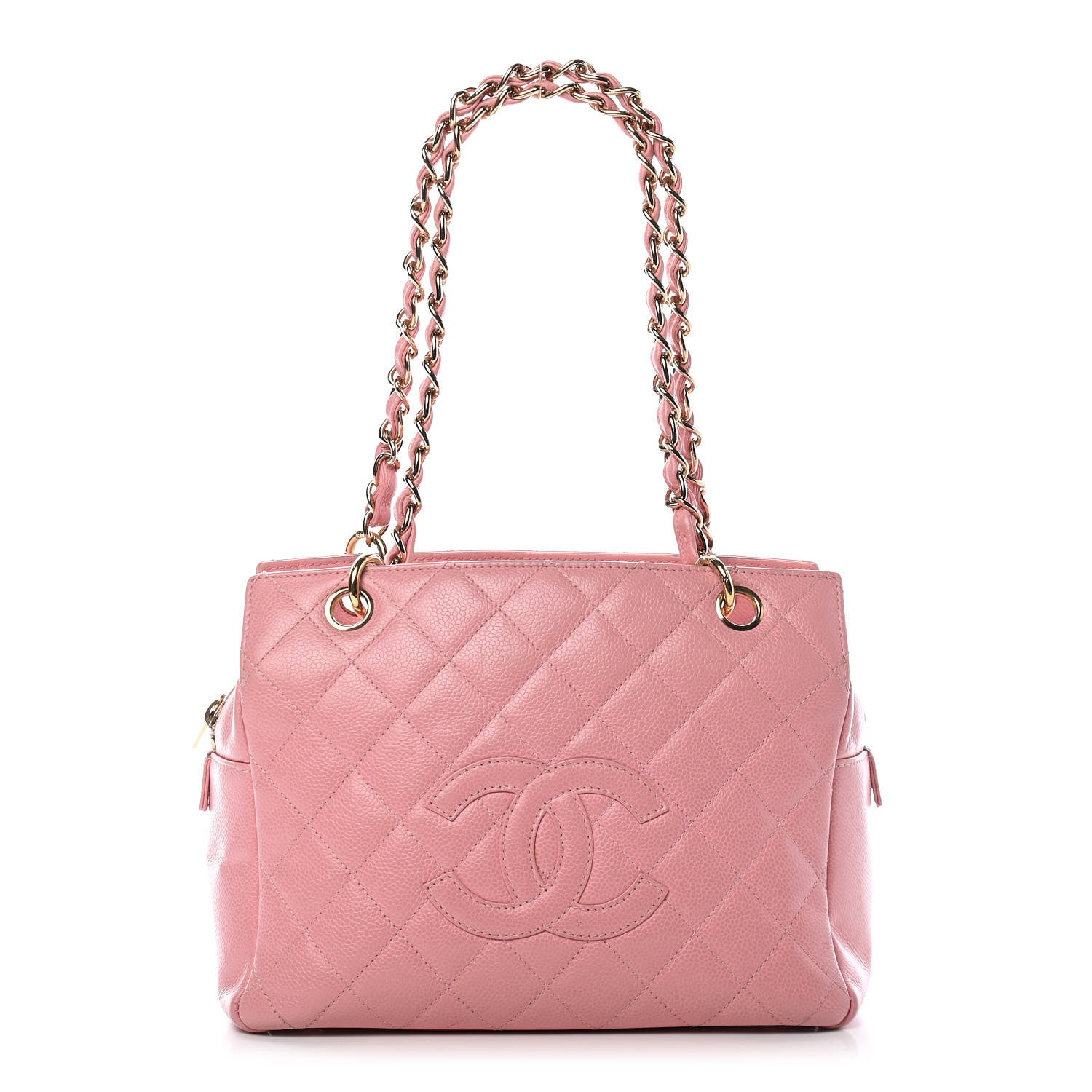 Chanel Caviar Quilted Petit Timeless Shopping Tote PTT Pink 1 of 14