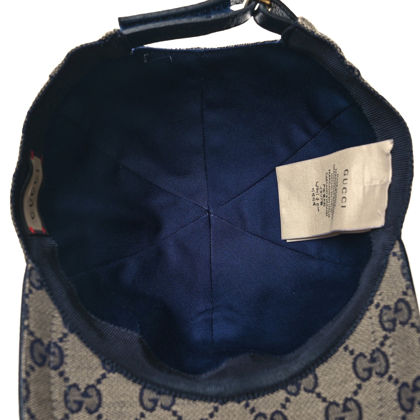 Monogram Web Baseball Hat XS Beige Blue