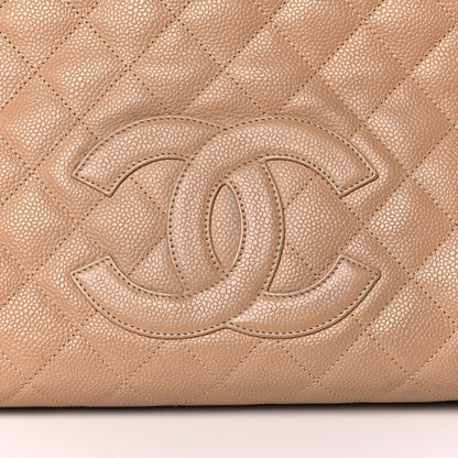 Chanel Caviar Quilted Petit Timeless Tote PTT Beige 10 of 14