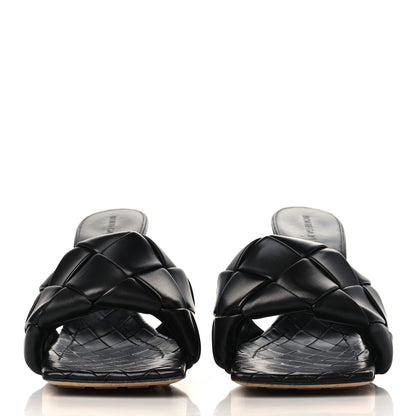 Bottega Veneta Nappa Maxi Intrecciato Lido Mule Sandals 40 Black 2 of 9