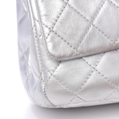Chanel Metallic Lambskin Quilted 2.55 Reissue 227 Flap Silver 16 of 17