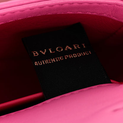 Bulgari Calfskin Serpenti Cabochon Micro Bag Pink 6 of 9
