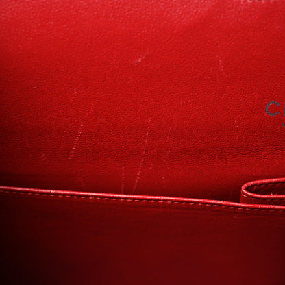 Chanel Lambskin Quilted Maxi Double Flap Red 11 of 16