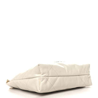 Chanel Shiny Calfskin Quilted Mini Chanel 22 White 4 of 10