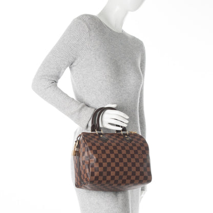 Louis Vuitton Damier Ebene Speedy Bandouliere 25 3 of 8