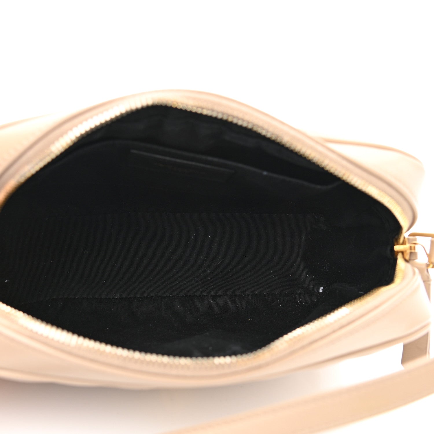 Saint Laurent Calfskin Matelasse Monogram Lou Camera Bag Dark Beige 5 of 13