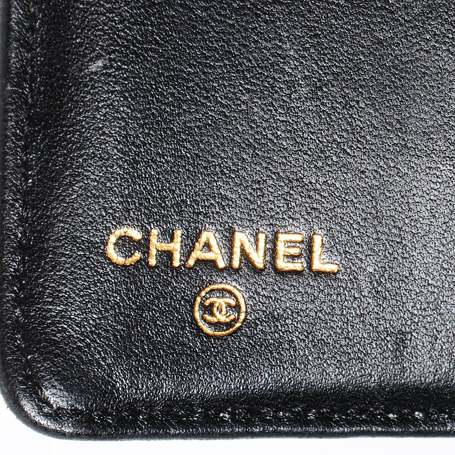 Chanel Lambskin Quilted Mademoiselle Compact Wallet Black 5 of 7