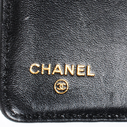 Chanel Lambskin Quilted Mademoiselle Compact Wallet Black 5 of 7