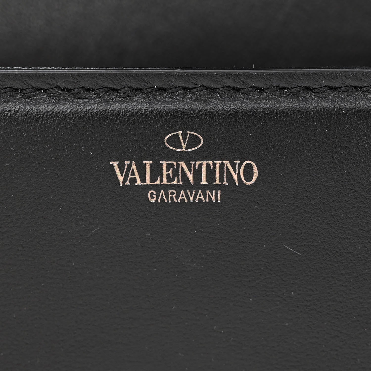 Valentino Garavani Calfskin Crystal Vlogo Small Loco Shoulder Bag Black 6 of 11