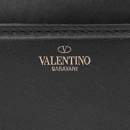 Valentino Garavani Calfskin Crystal Vlogo Small Loco Shoulder Bag Black 6 of 11