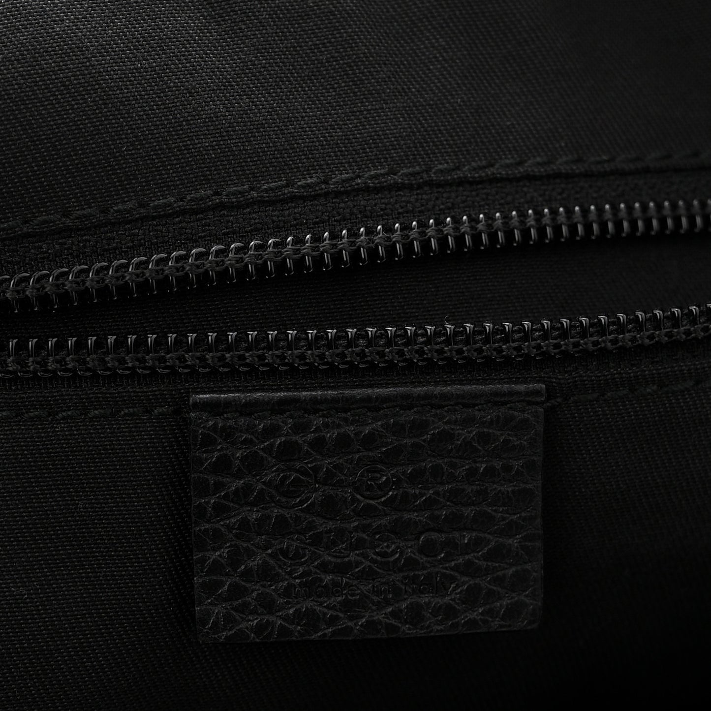 Denim Monogram Flat Messenger Bag  Black