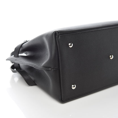 Louis Vuitton Calfskin Lockme Day Black 7 of 9