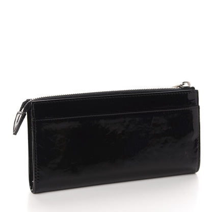 Marc Jacobs Patent Zip Clutch Wallet Black 3 of 6