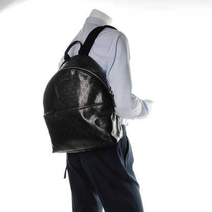 Gucci Imprime Monogram Medium Classic Backpack Black 2 of 7
