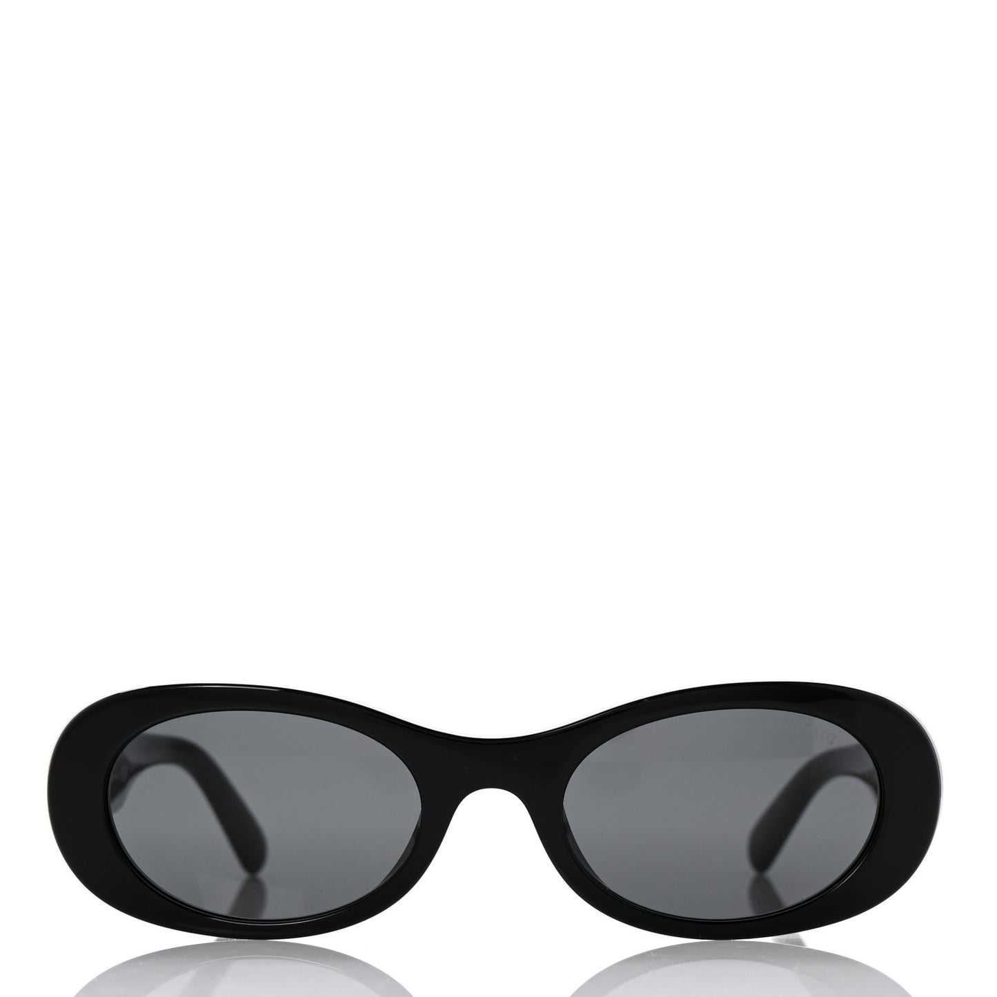 Acetate Oval Sunglasses SMU 06Z Black