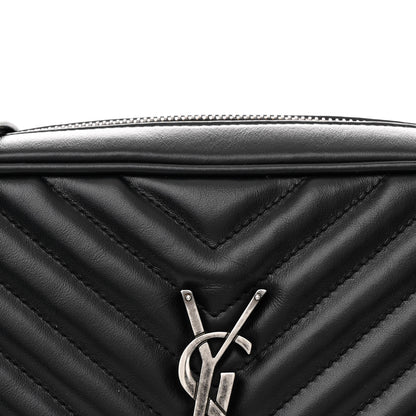 Saint Laurent Calfskin Matelasse Monogram Lou Camera Bag Black 8 of 11
