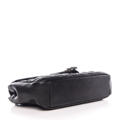 Saint Laurent Sheepskin Tri-Quilt Monogram Medium College Bag Black 4 of 9