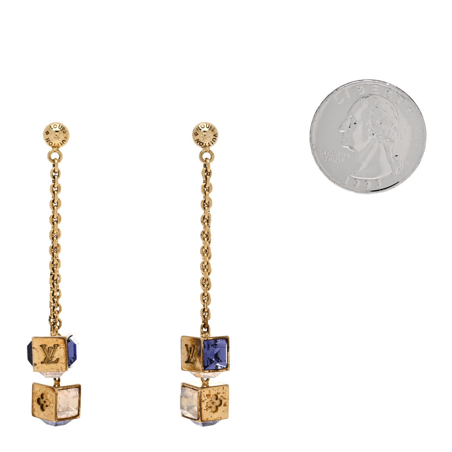 Crystal Gamble Earrings Azur
