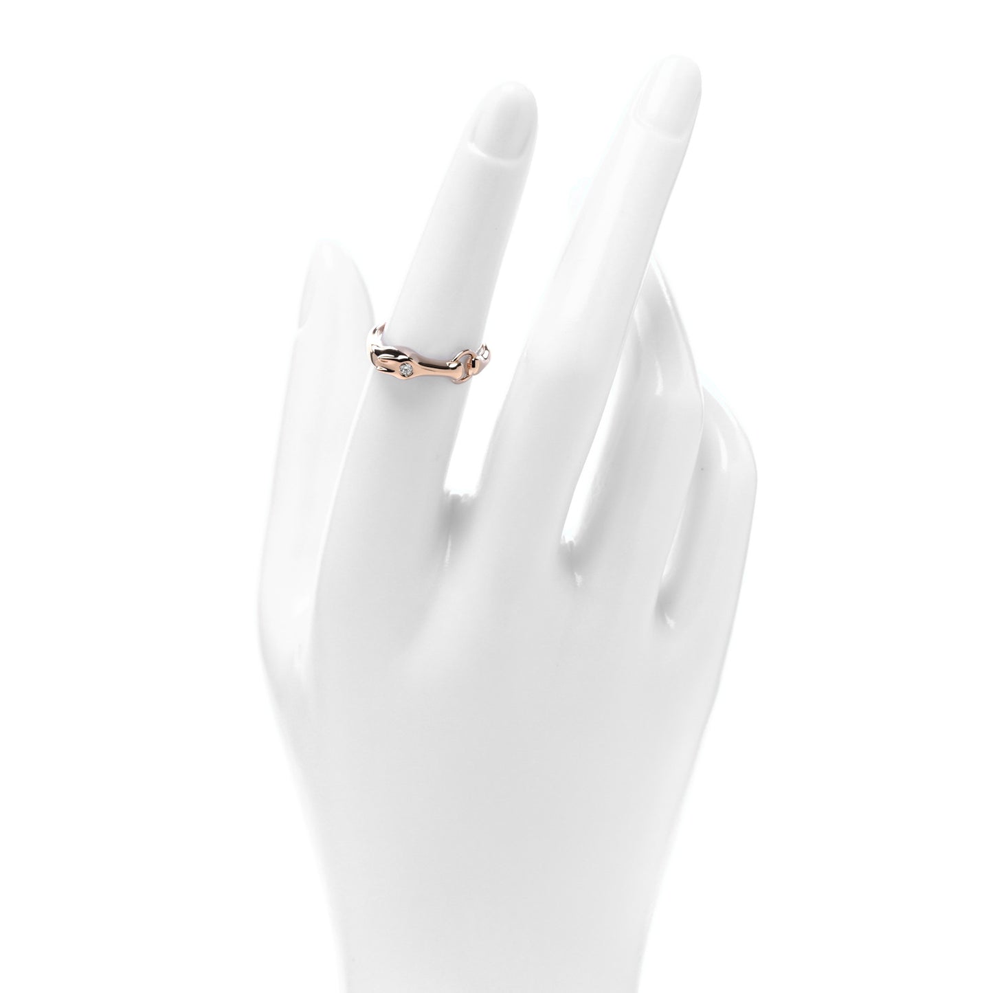 18K Rose Gold Diamond TPM Galop Ring 51 5.75