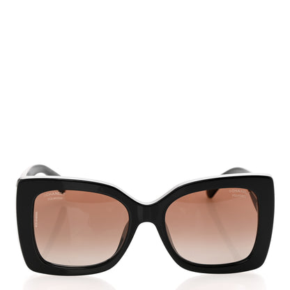 Chanel Square Polarized CC Sunglasses 5494-A Black 2 of 8