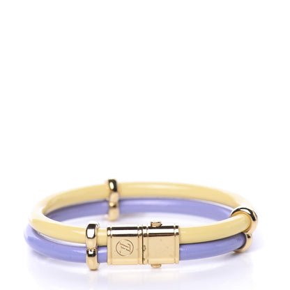 Louis Vuitton Vernis Keep It Twice Bracelet Lilac Citron 3 of 4