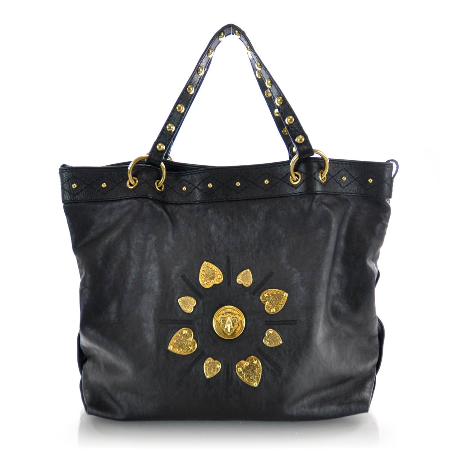 Leather Irina Tote Black