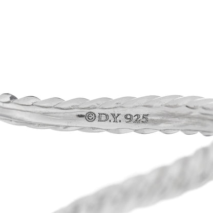 David Yurman Sterling Silver Diamond 28mm Open Starburst Ring 52 6 4 of 4