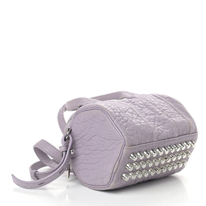 Alexander Wang Pebbled Lambskin Mini Rockie Lavender Rodhium Hardware 4 of 9