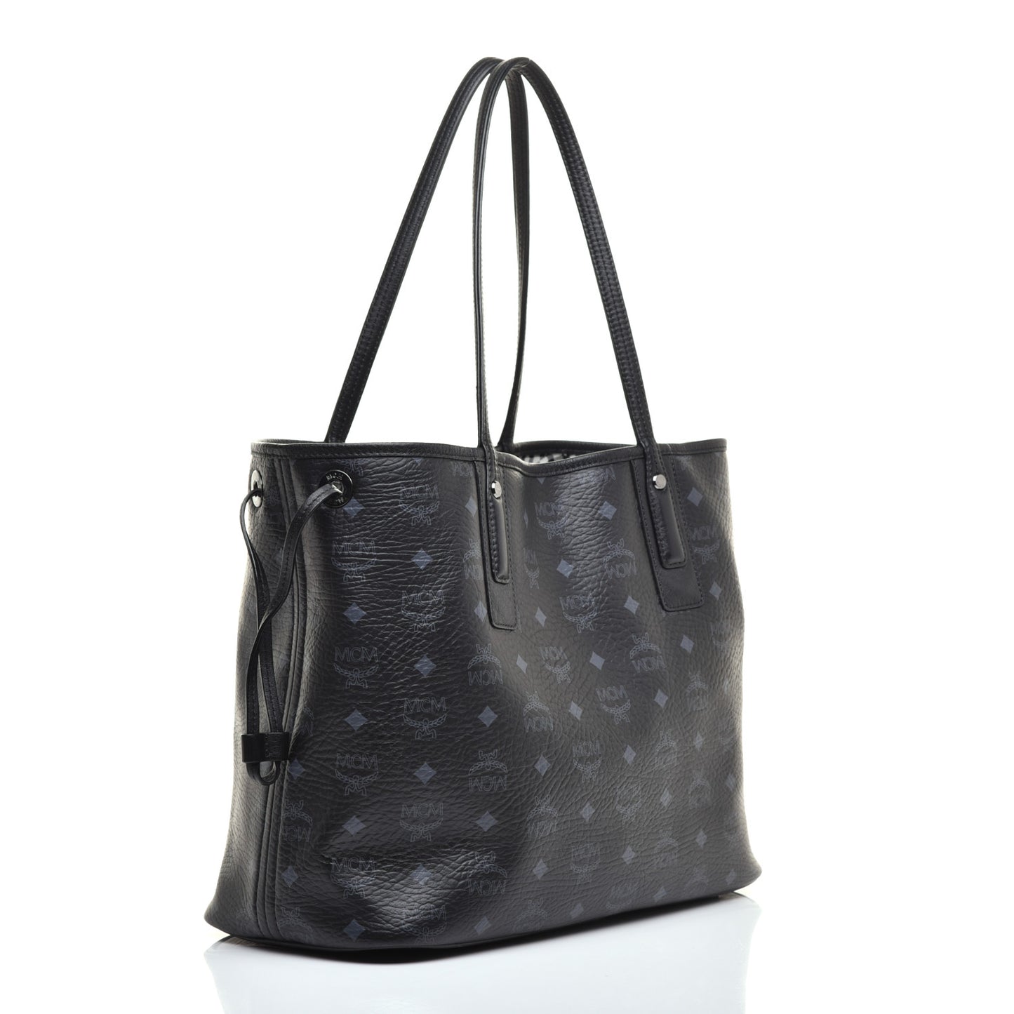 Visetos Medium Liz Reversible Shopper Tote Black